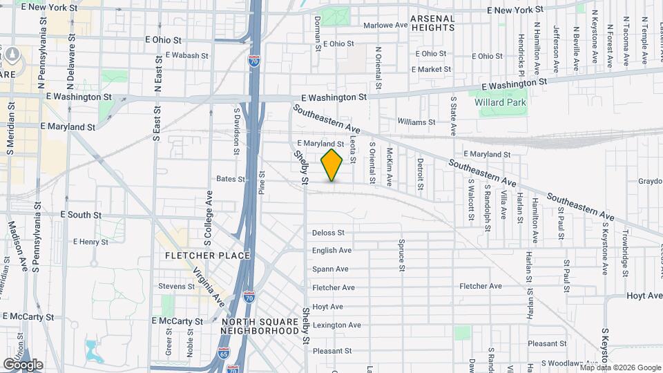 1145 Bates St Map and Location Details