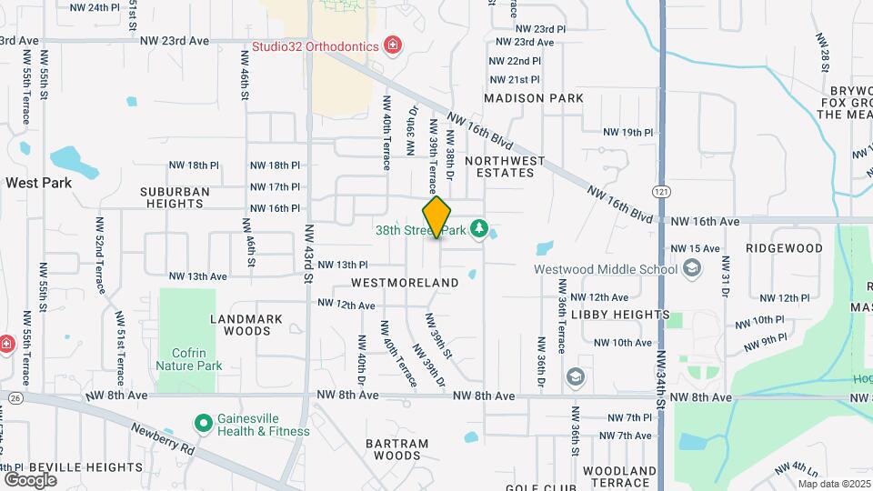 1406 NW 39th St Map and Location Details