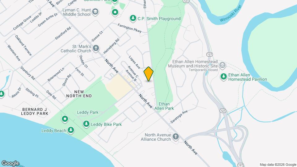 112-116-116 Ethan Allen Pkwy Map and Location Details