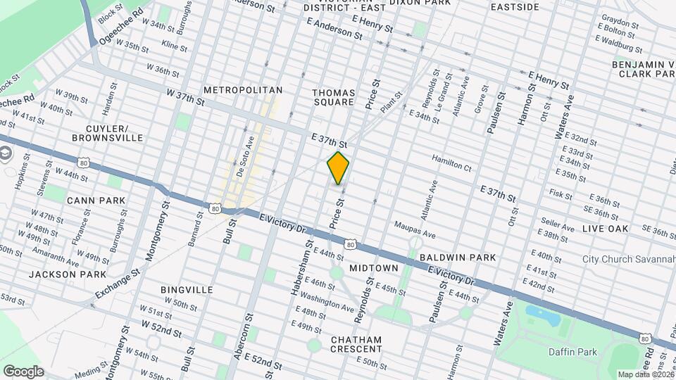 412 E 40th St Mapa y Detalles de la Ubicación