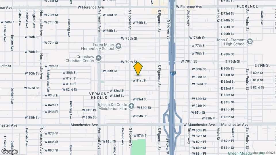 711 W 81st St Map and Location Details