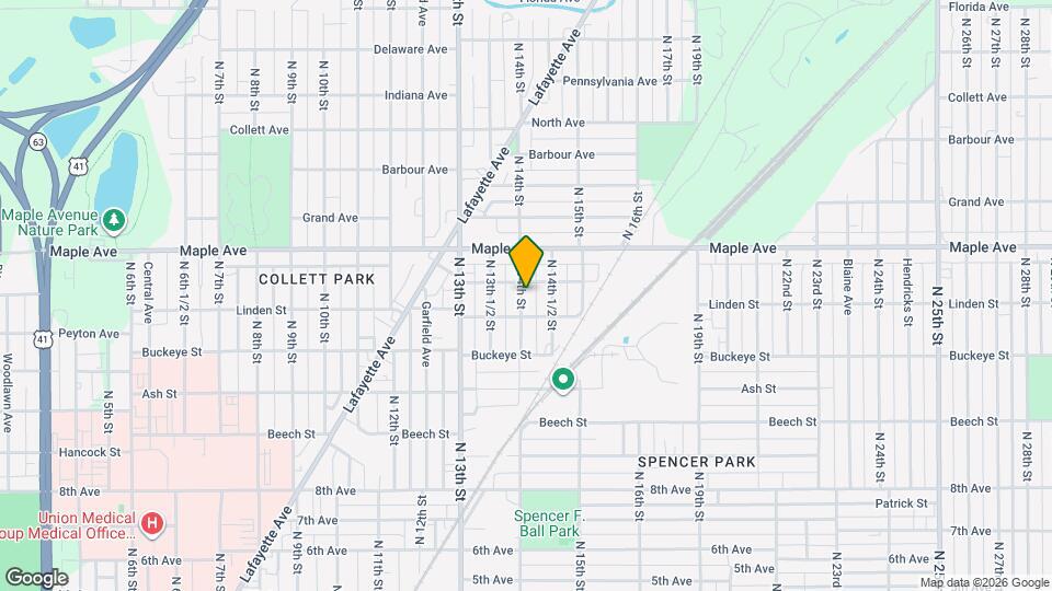 2133 N 14th St Map and Location Details