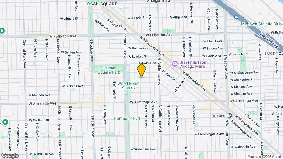 2868 W Dickens Ave Map and Location Details