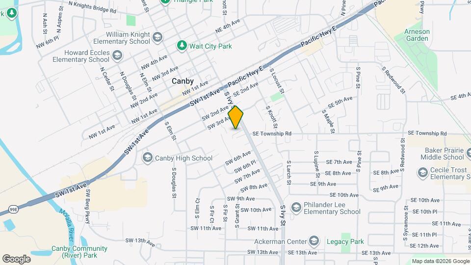 445 S Ivy St Map and Location Details