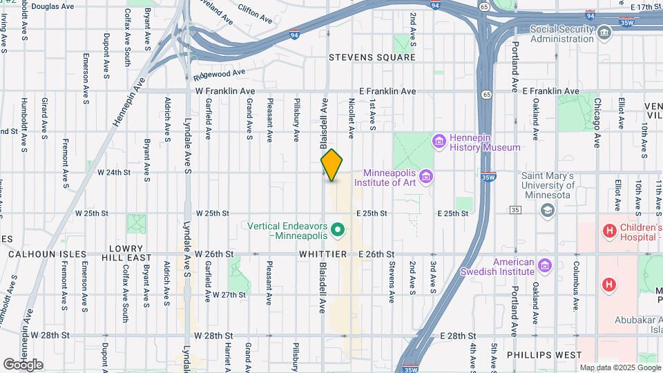 2417 Blaisdell Ave Map and Location Details