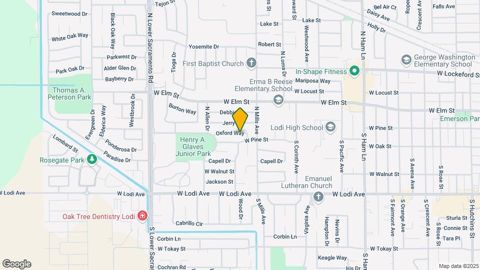 2032 Oxford Way Map and Location Details