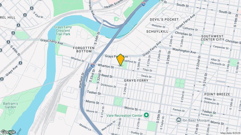2943 Wharton St Map and Location Details