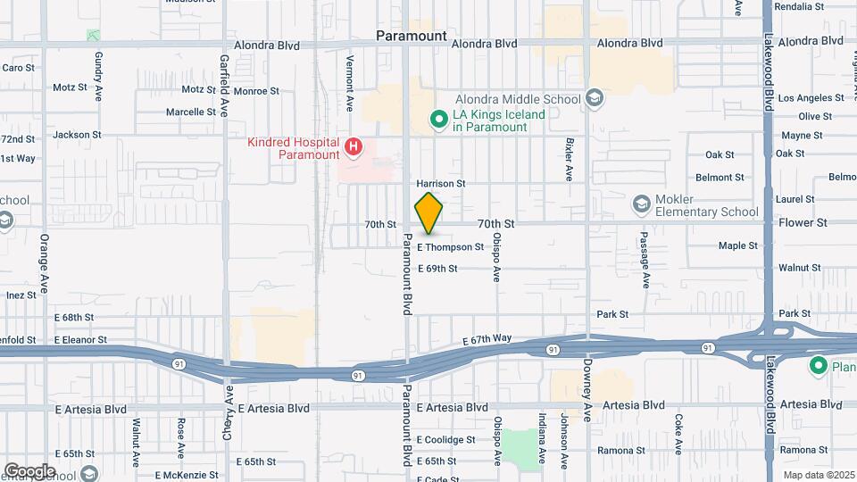 2845 E Thompson St Mapa y Detalles de la Ubicación