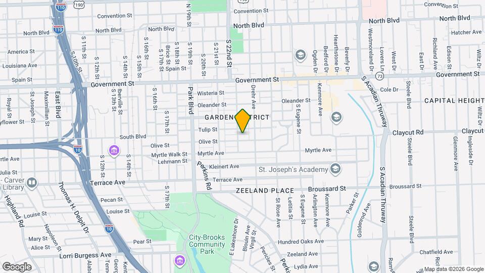 2221 Olive St Map and Location Details