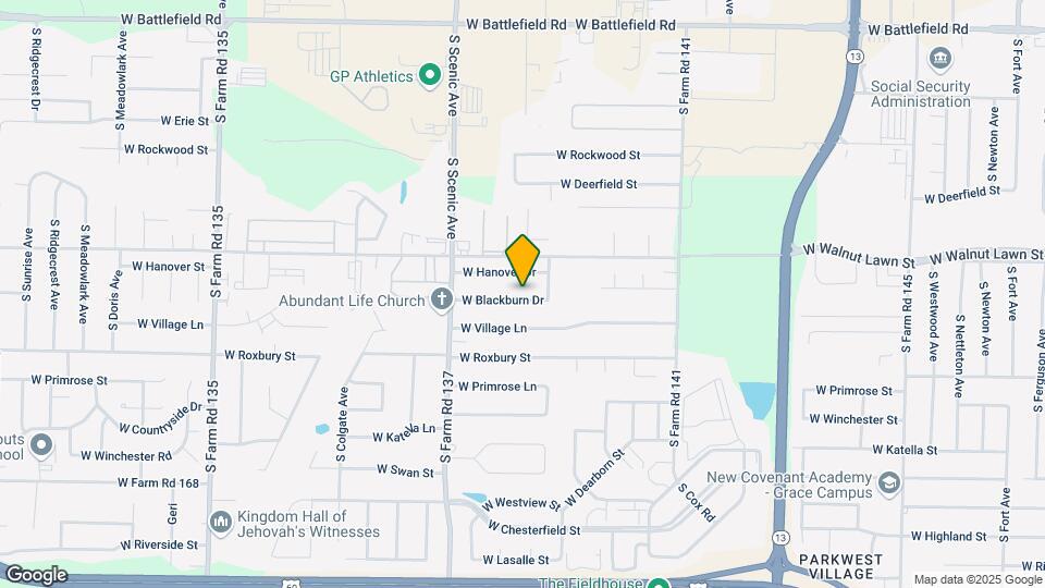 2529 W Blackburn Dr Map and Location Details