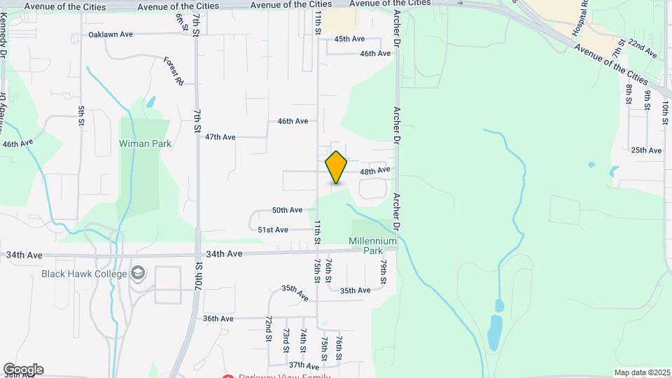 4808 12th St Ct Map and Location Details