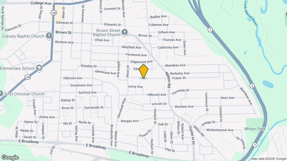 3305 Franor St Map and Location Details