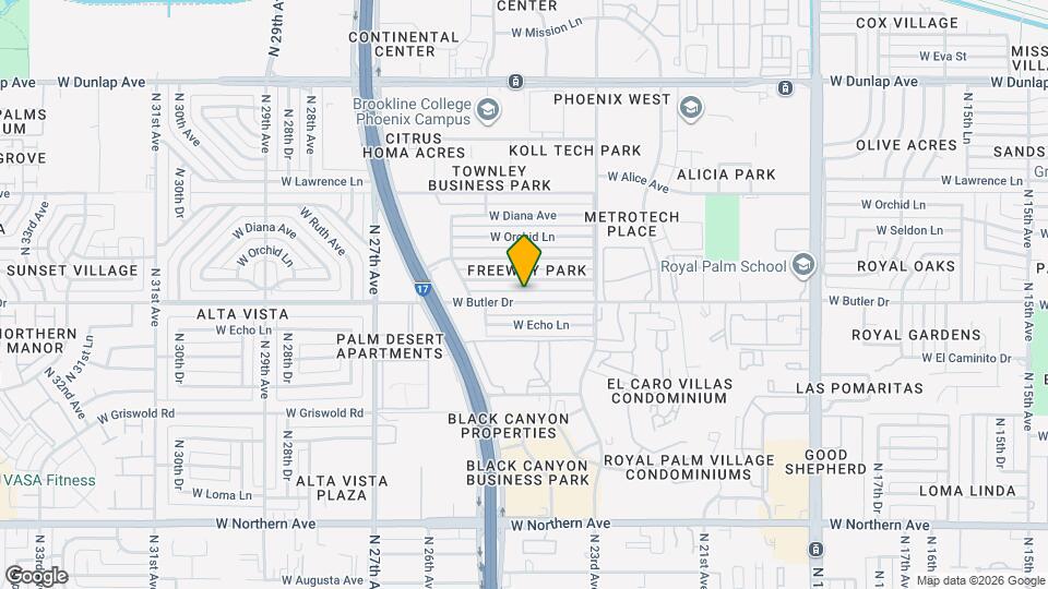 2420 W Butler Dr Map and Location Details