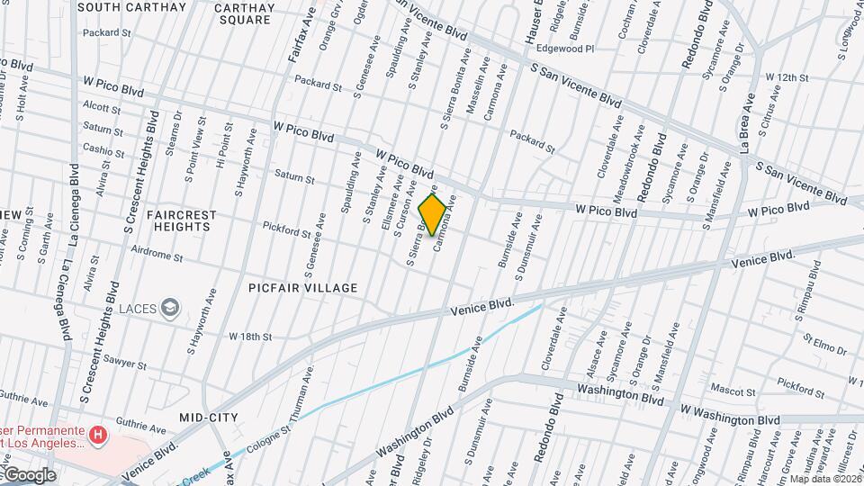 1523 Carmona Ave Mapa y Detalles de la Ubicación