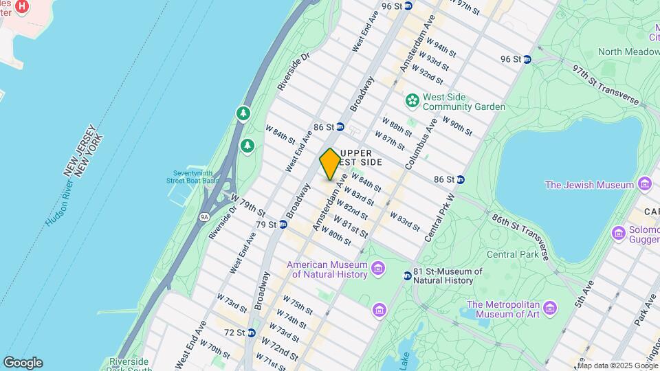 206 W 83rd St Map and Location Details