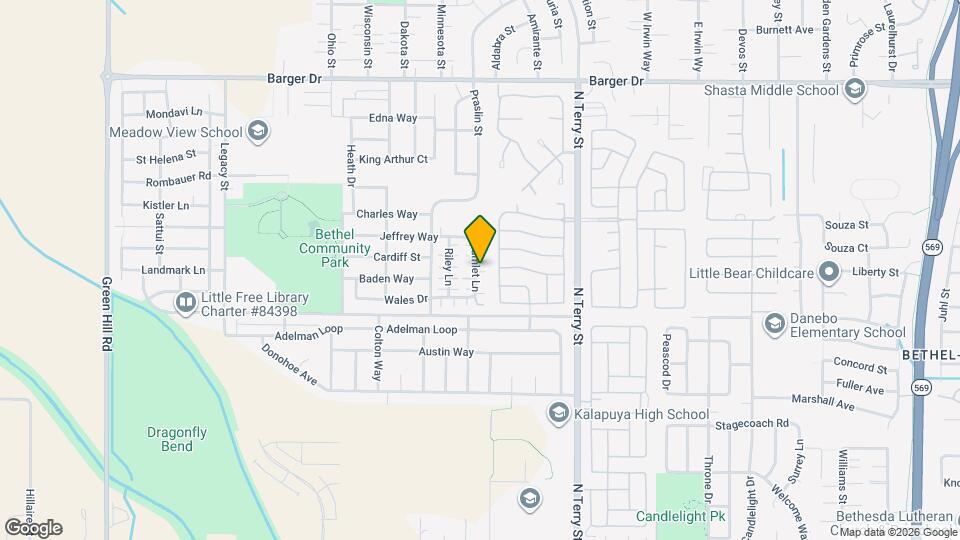 1635 Hamlet Ln Map and Location Details