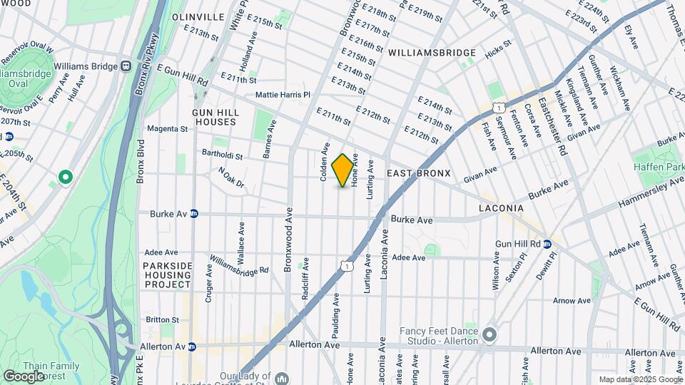 3234 Paulding Ave-Unit -2nd Floor Map and Location Details