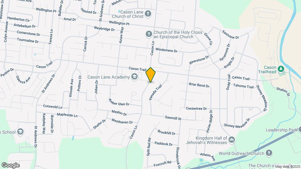 1327 Cason Ln Map and Location Details
