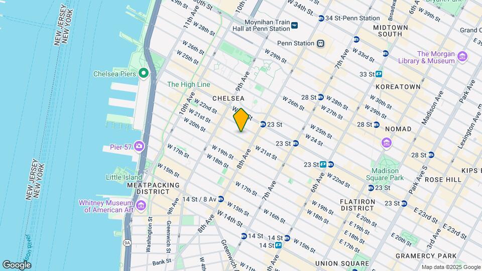 317-321 W 21st St Mapa y Detalles de la Ubicación