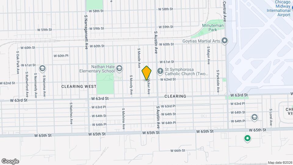 6204 S McVicker Ave Map and Location Details