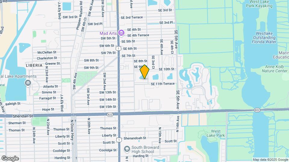 205 SE 11th Terrace, Unit 407 Map and Location Details