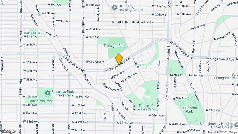 2510 W King Edward Ave Map and Location Details