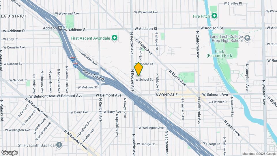 3300 N Troy St Map and Location Details