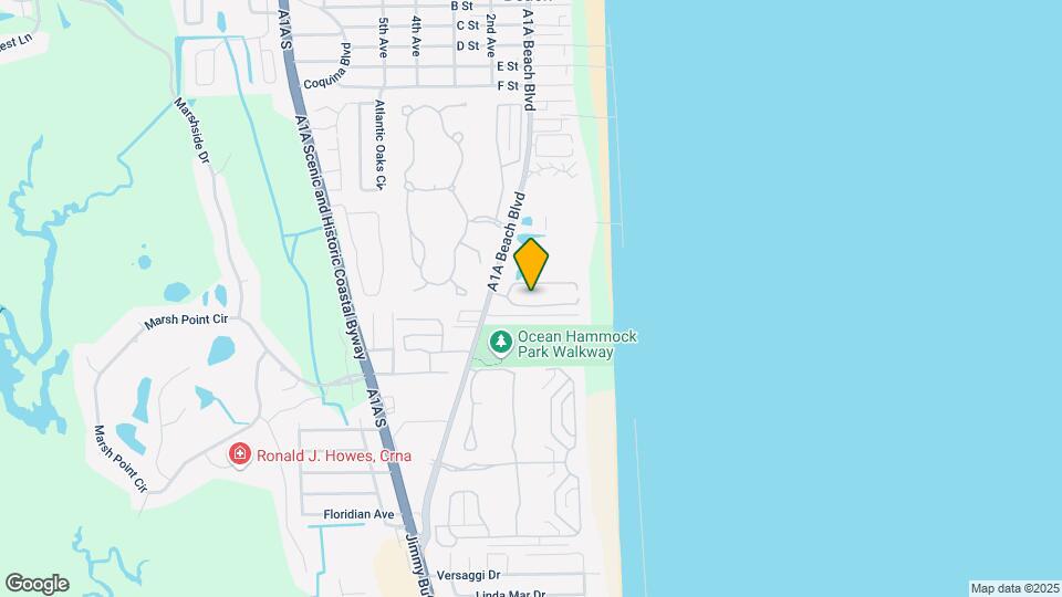 890 A1A Beach Blvd Map and Location Details