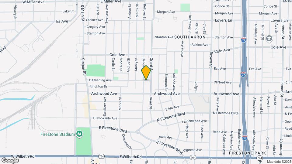 262 E Emerling Ave Map and Location Details