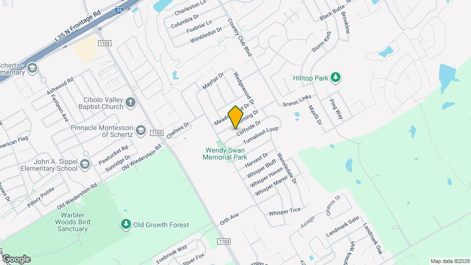 3325 Cliffside Dr Map and Location Details