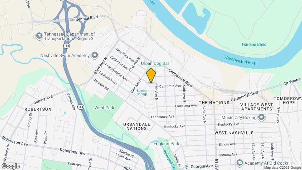 5714 California Ave Map and Location Details