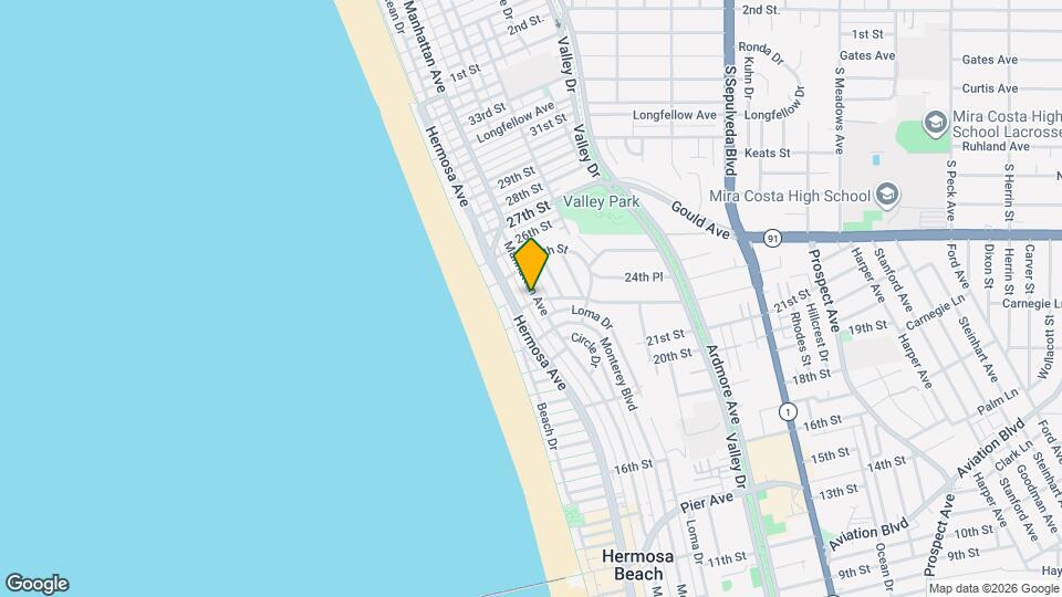 2410 Palm Dr, Unit APt. "C" Map and Location Details