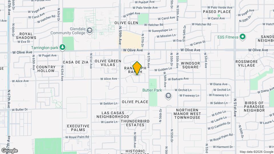 8718 N 57th Ln Map and Location Details