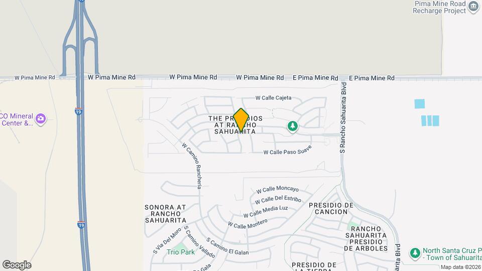 13921 S Camino El Becerro Map and Location Details