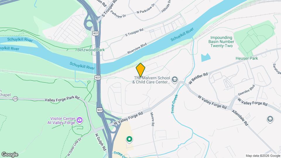 20536 Valley Forge Cir Map and Location Details