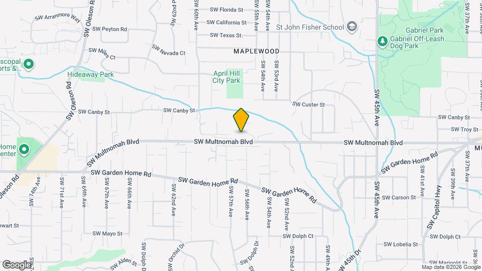 5561 SW Multnomah Blvd Mapa y Detalles de la Ubicación