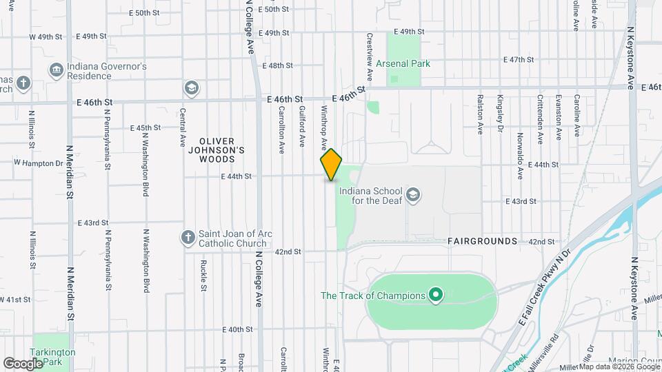 4347 Winthrop Ave Map and Location Details
