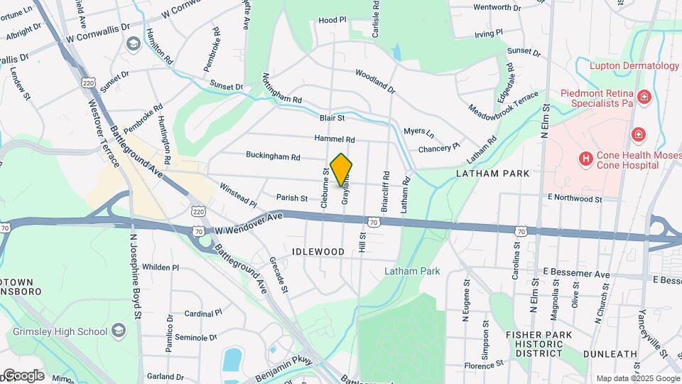 1115 Grayland St Map and Location Details