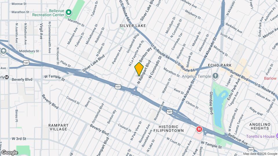 631 N Rampart Blvd Map and Location Details
