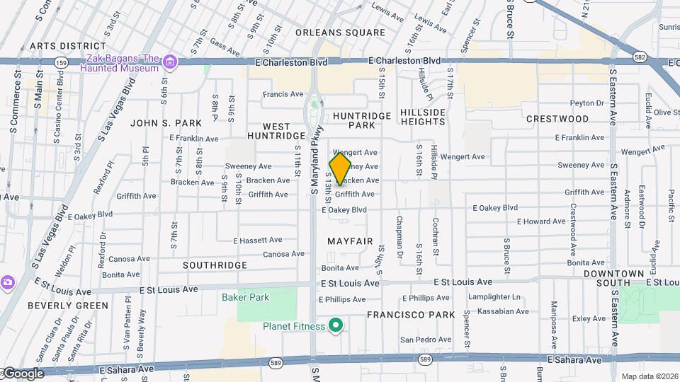 1311 Griffith Ave Mapa y Detalles de la Ubicación