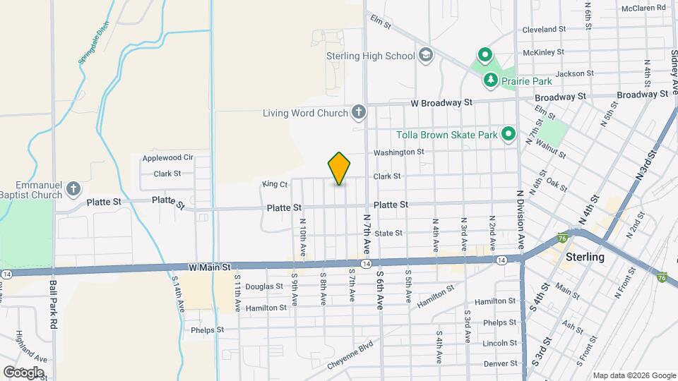 319 N 8th Ave Map and Location Details