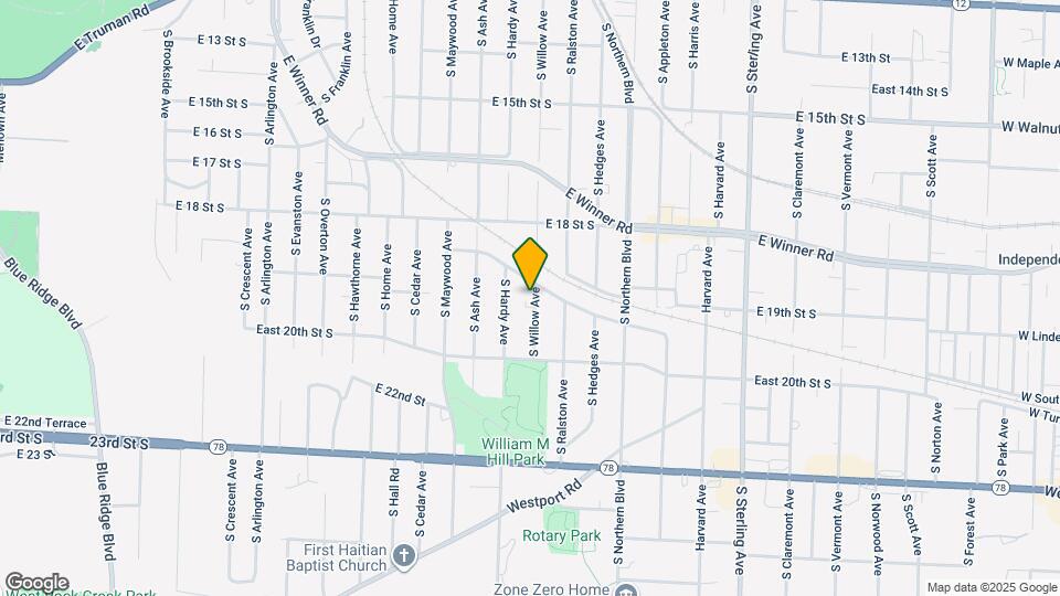 1906 S Willow Ave Map and Location Details