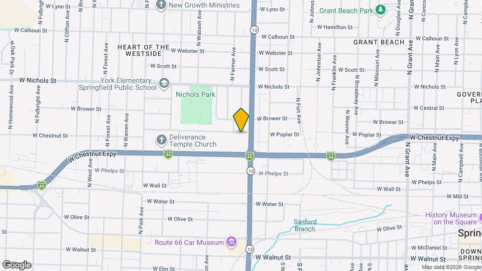 1618 W Chestnut St Map and Location Details