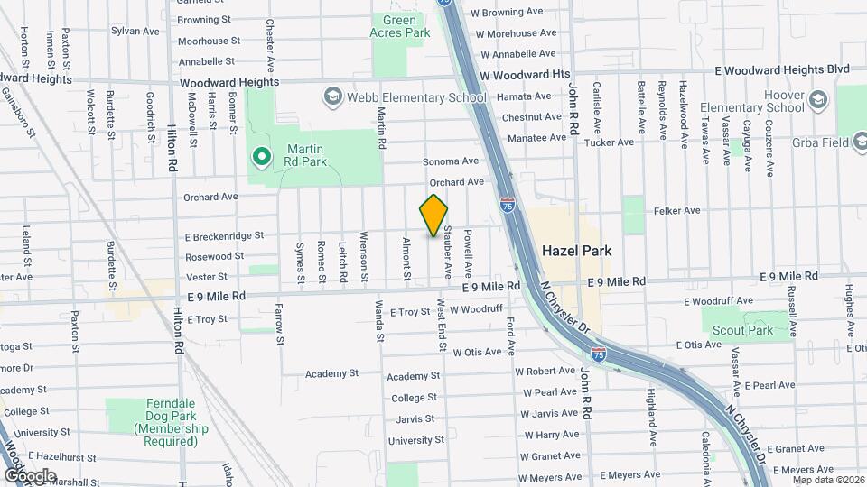 23108 Pilgrim Ave Map and Location Details