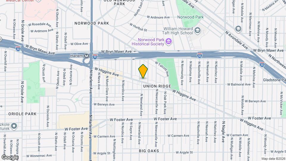 6852 W Higgins Ave, Unit 1st floor Map and Location Details