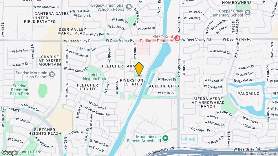 21374 N 77th Ln Map and Location Details