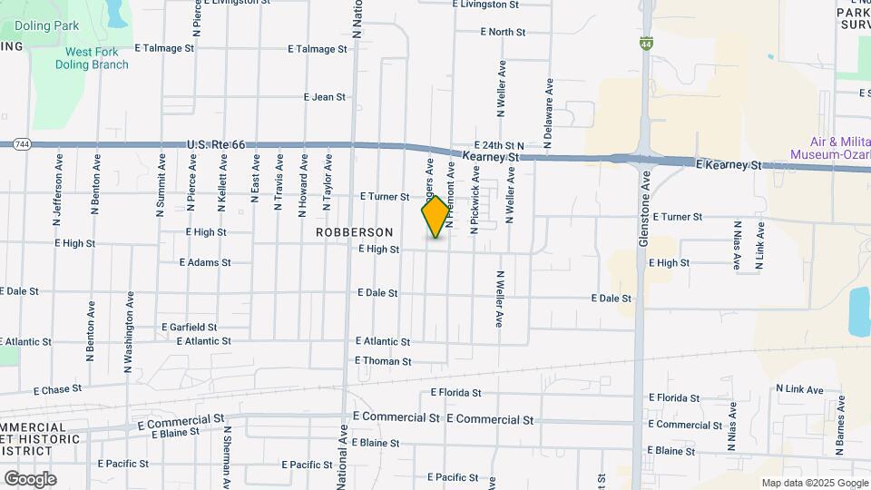 1347 E High St Map and Location Details