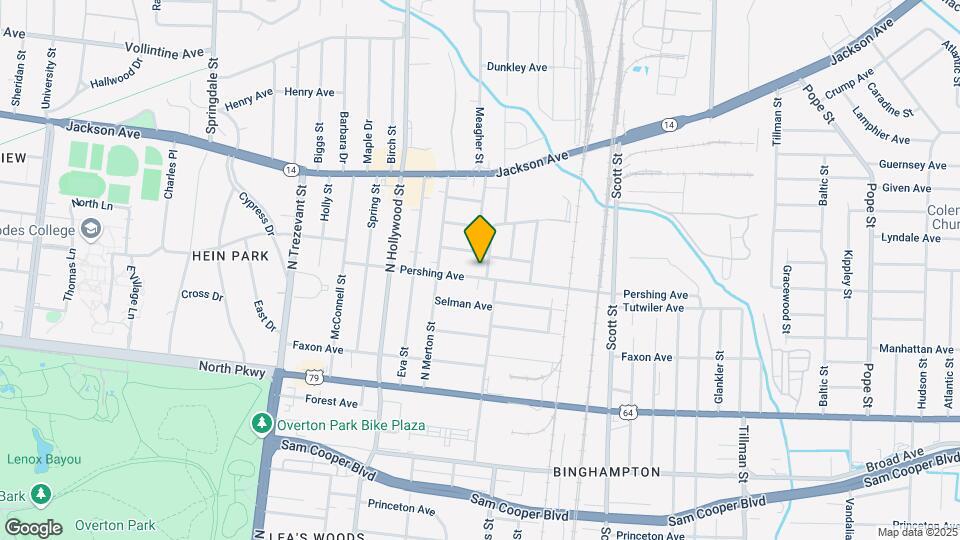 2574 Pershing Ave Map and Location Details