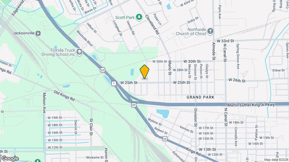 2661 W 25th St Map and Location Details
