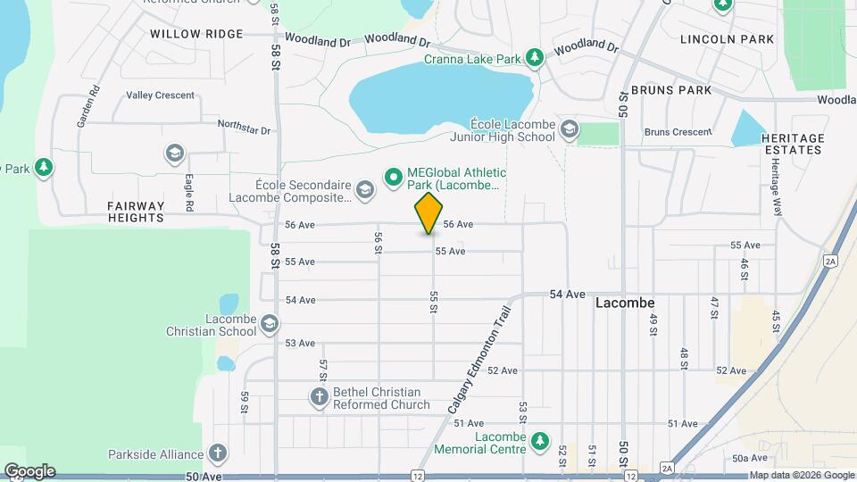 5504-5555 55 Ave Map and Location Details